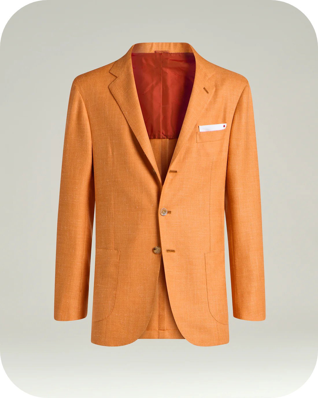 CASHMERE, WOOL, SILK AND LINEN BLEND SINGLE-BREASTED JACKET