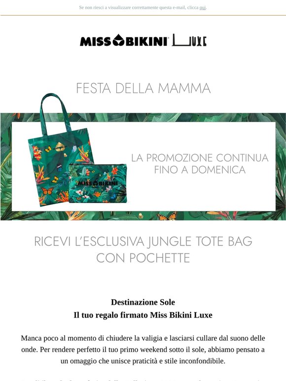 Tote Bag & Pochette: il set Miss Bikini Luxe è in regalo ✨Fino al domenica