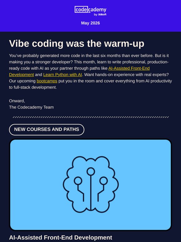 May newsletter: Vibe coding got you started. Now go deeper.