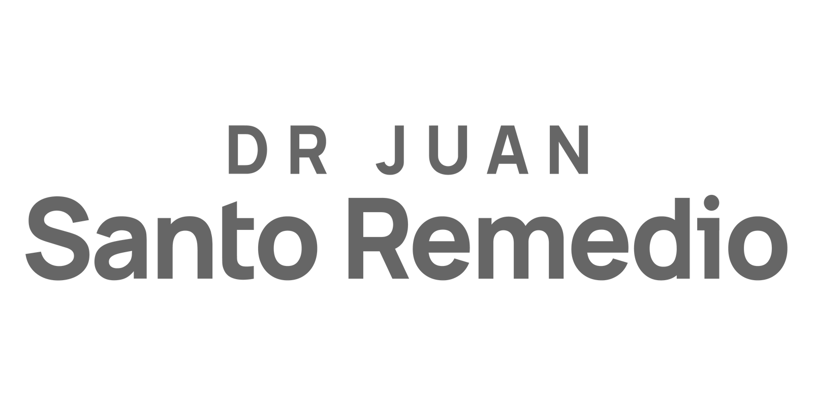 Santo Remedio logo gray