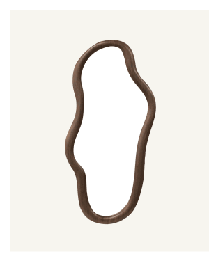 Shop Sorrento Organic Wall Mirror (Walnut, 120 x 70cm)