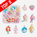 Mermaid Resin Pendants