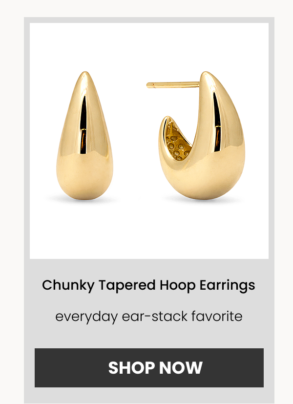 Chunky Tapered Hoop Earrings