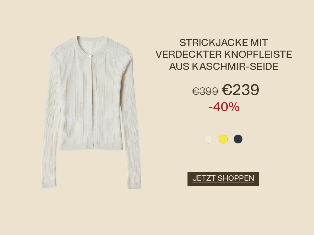 Ajour-Stricktop aus Kaschmir-Seide in Blau, Preis €155 (statt €259), 40% Rabatt, mit