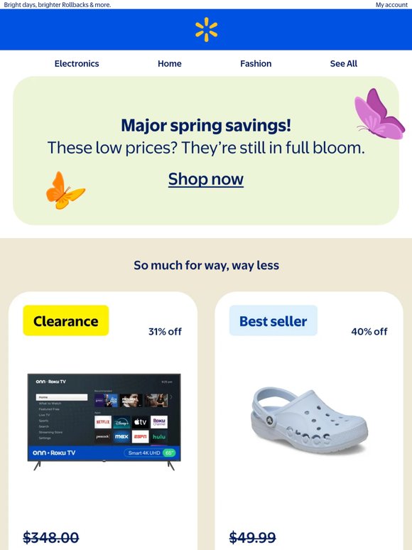 Huge. Spring. Savings! 🌼
