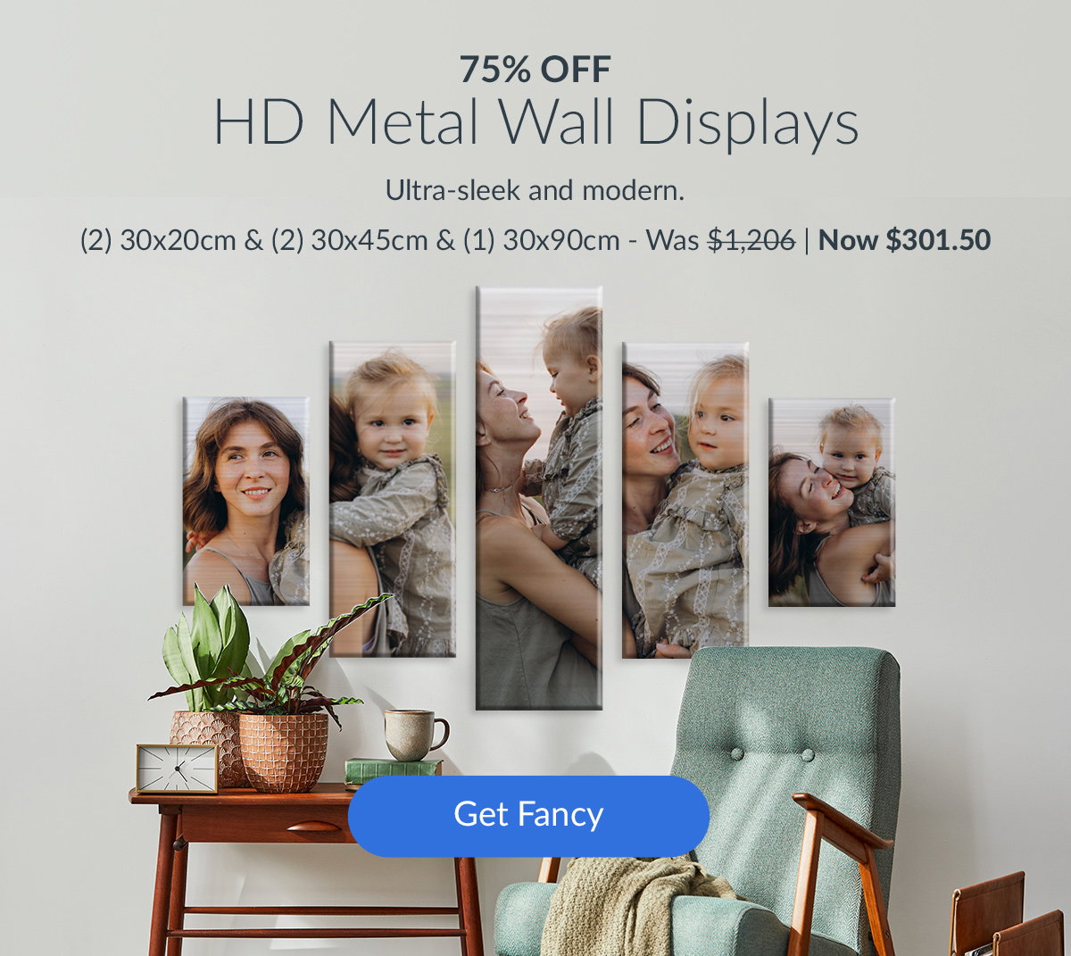 HD METAL Wall Displays75% off Ultra-sleek and modern.