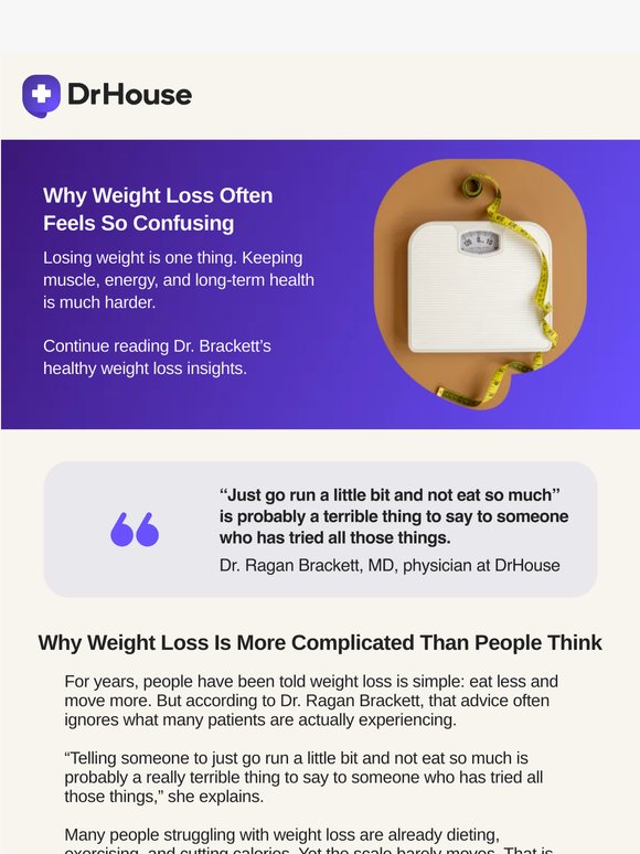 Dr. Brackett Explains Why Weight Loss Feels So Hard
