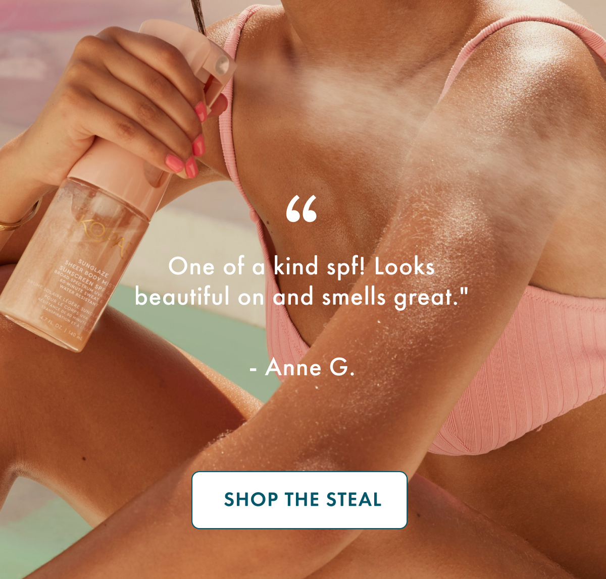 40% OFF Sunglaze Sheer Body Mist Sunscreen SPF 42