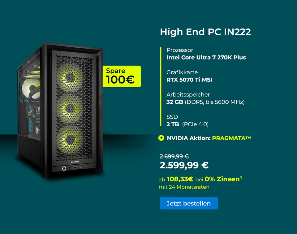 High End PC IN222 - Corsair Edition