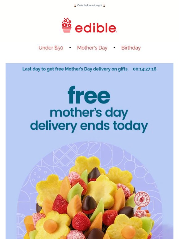 ENDS TODAY: Free Sunday Delivery