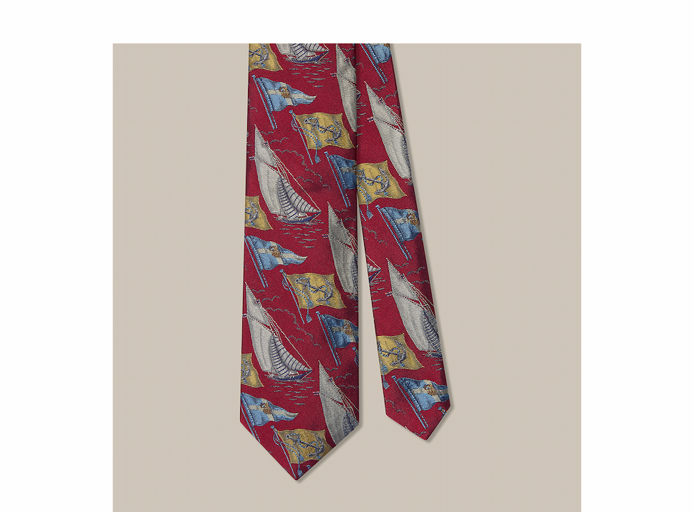 Robert Boat Flags Best of Class Necktie
