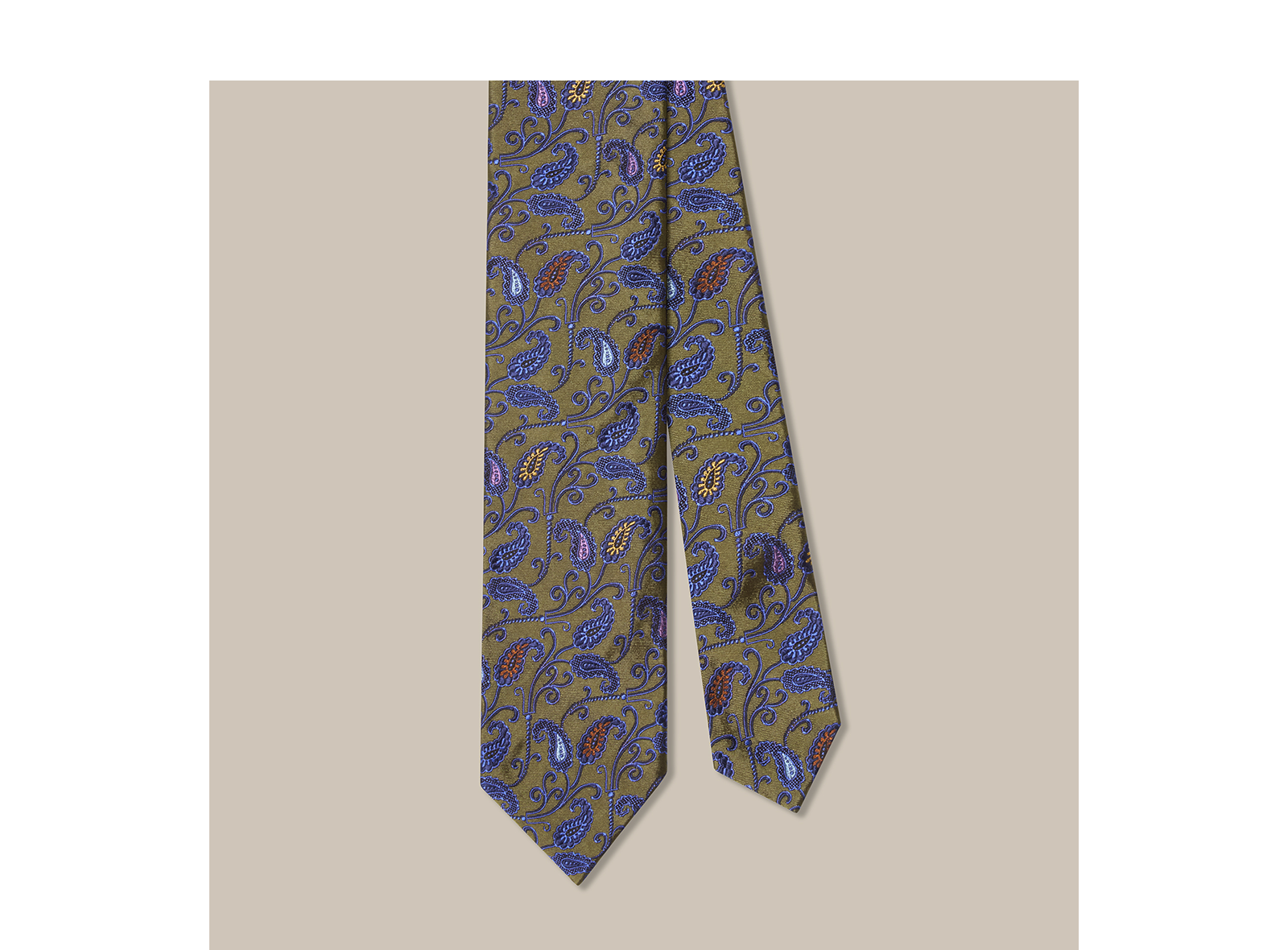 Newman Pine Paisley Necktie