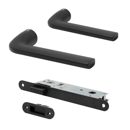 Studio Round Rose Slim Handle Set - Matt Black