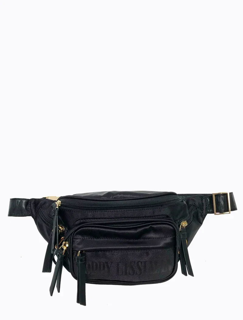 Image of Malibu Waistbag - Black Satin