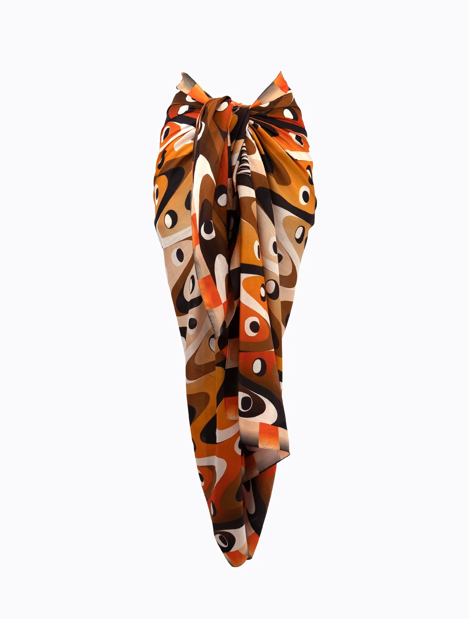 Image of Squiggle Orange Sarong