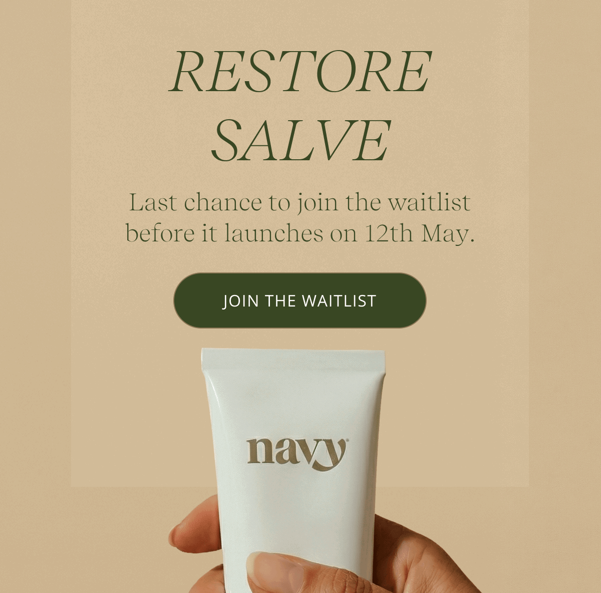 RESTORE SALVE | Last chance to join the waitlist before it launches on 12th May. [ JOIN THE WATCHLIST ]