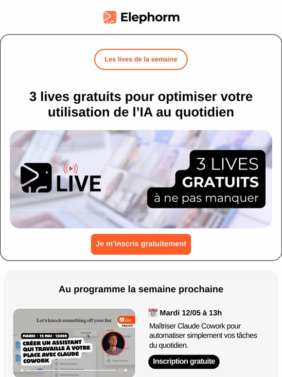 3 lives gratuits pour créer et gagner du temps