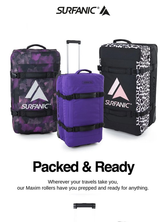 Are You Packed & Ready? – Surfanic Maxim Luggage with Next Day Delivery Available