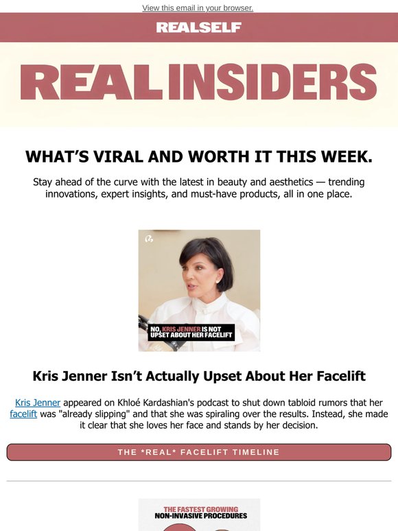 No, Kris Jenner Isn’t Fuming Over Her Facelift