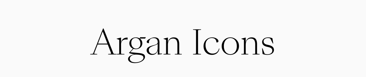 Argan Icons