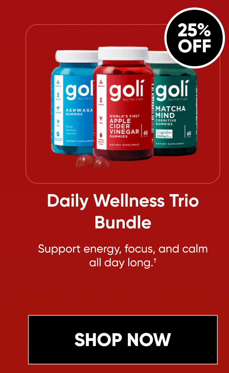 Daily Wellness Trio Bundle Support energy, focus, and calm all day long.†