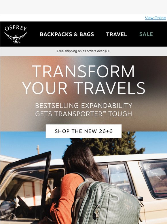 All-new travel drop: the Transporter 26+6 🔥