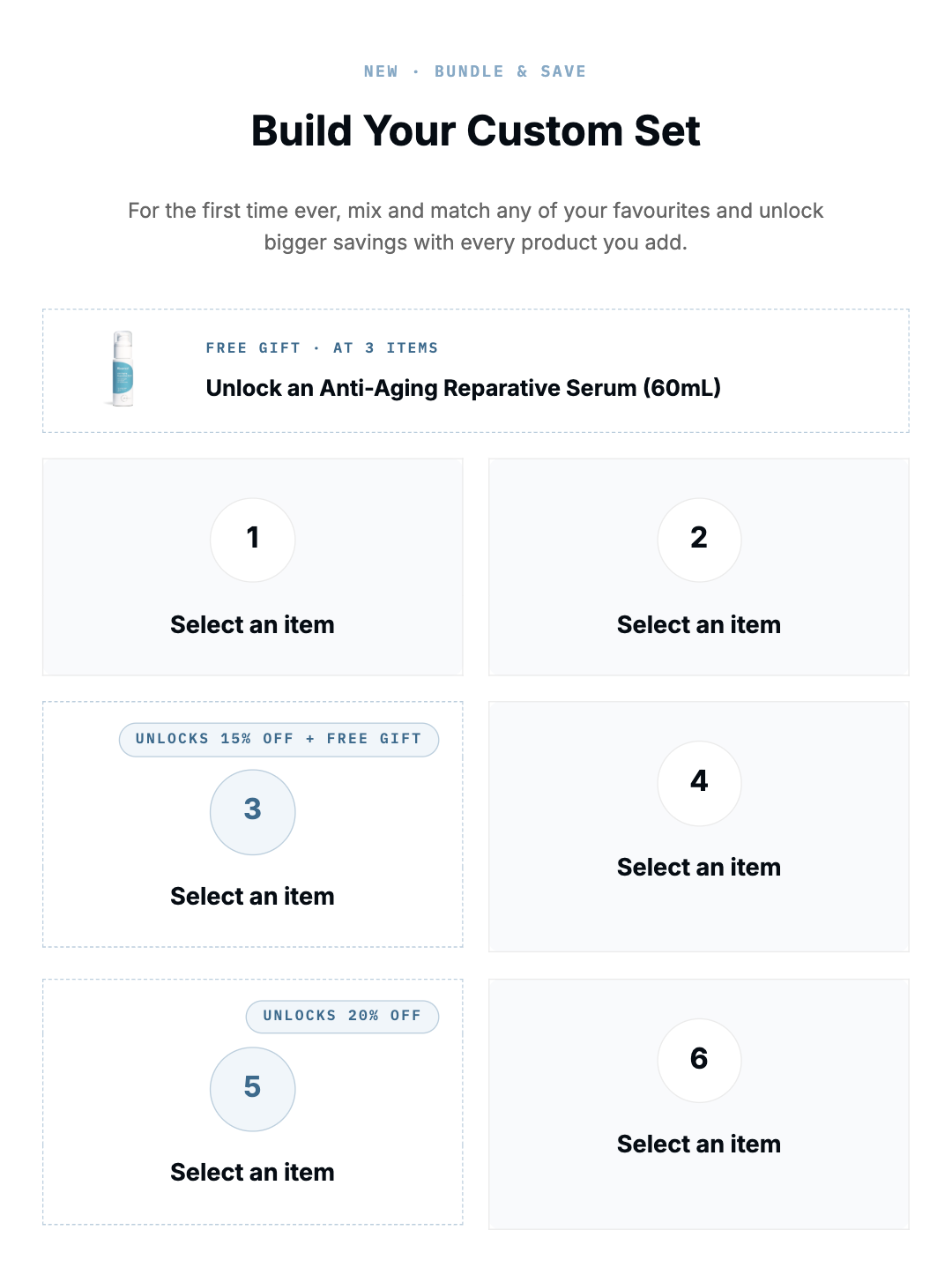 Build your custom set and save up to 20%
