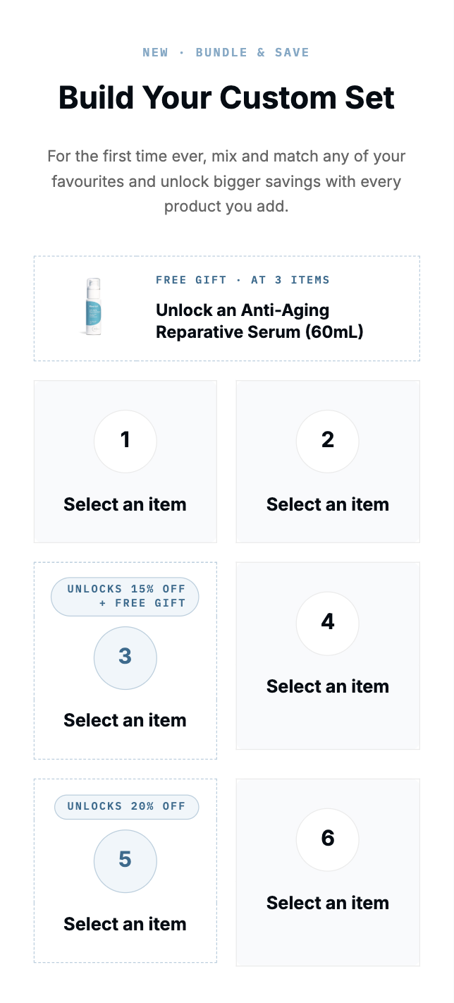 Build your custom set and save up to 20%