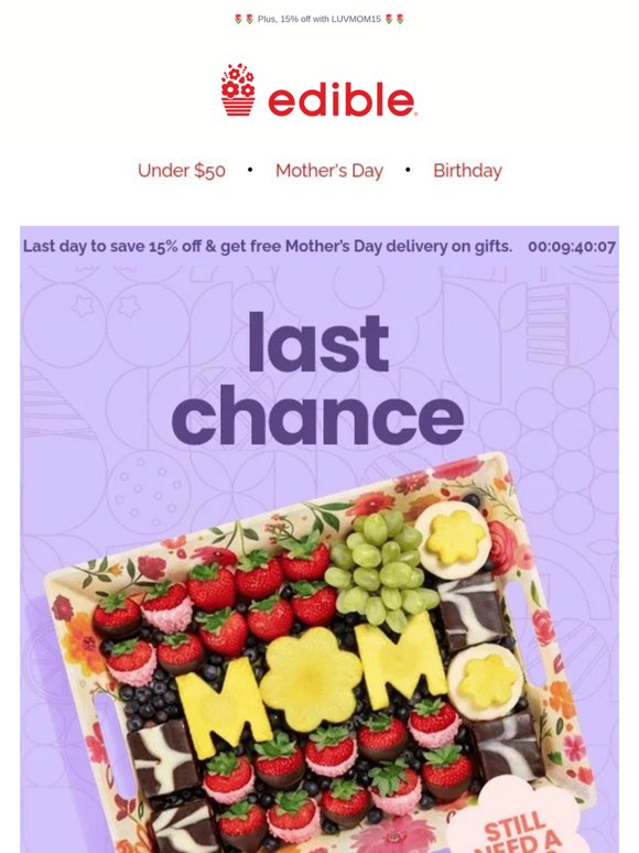 ENDS TONIGHT 🌷 Free Mother's Day Delivery