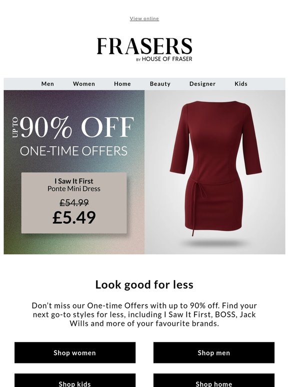 Dress for £5.49 inside