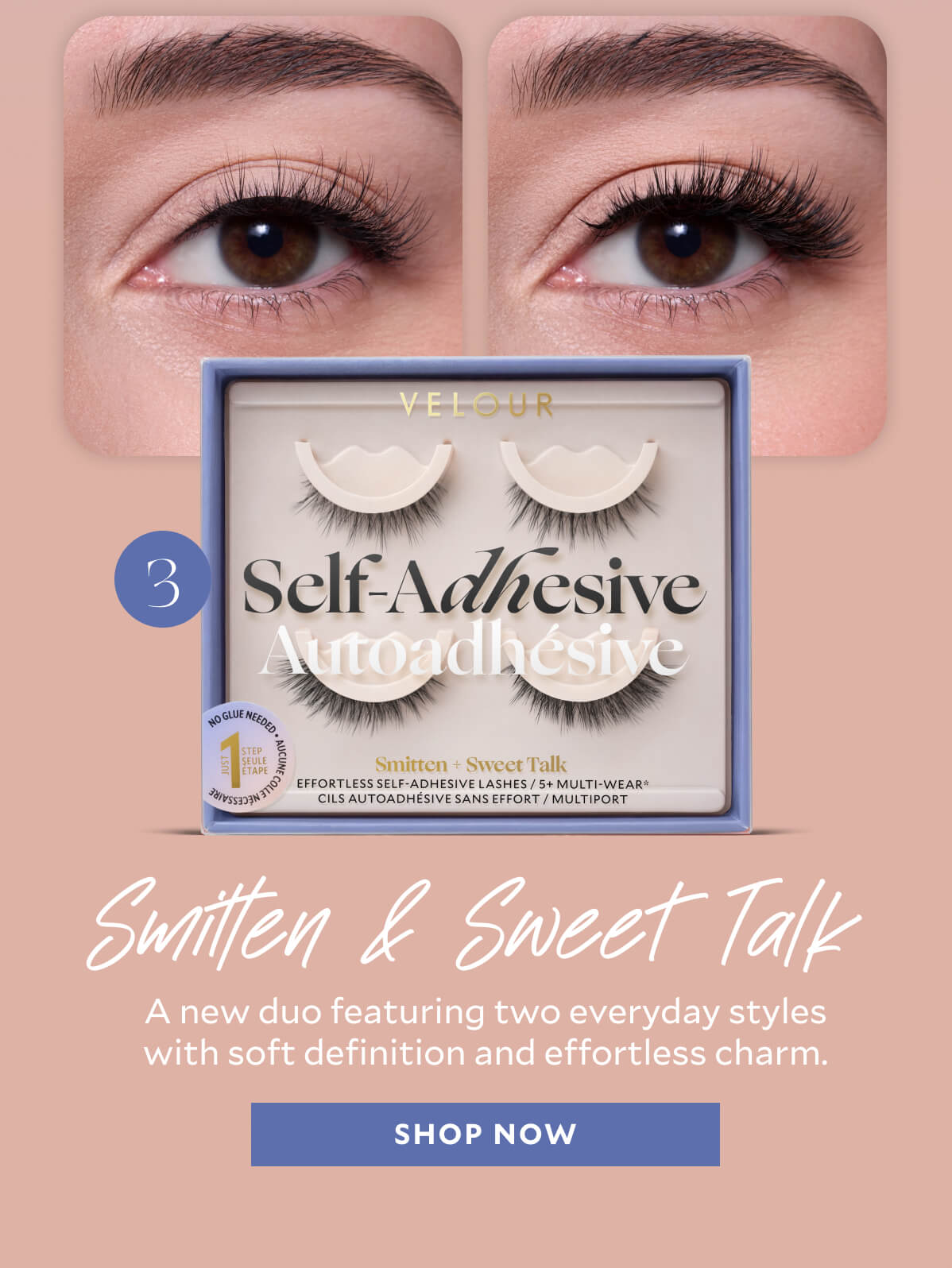 Sweet Talk  Softly flared with airy volume—now available in a single pack.​