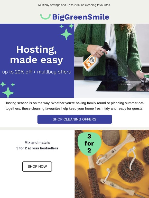 Cleaning offers for easy hosting ✨