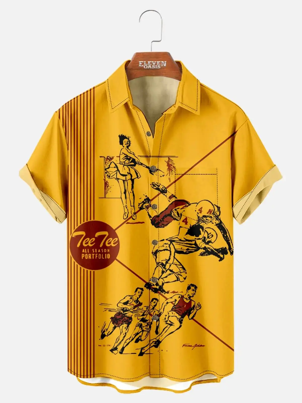 Image of Men's Pop Culture 70's-80s Nostalgia Short Sleeve Shirt