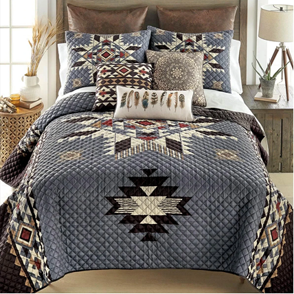 Sunset Valley Quilt Bed Set - Queen
