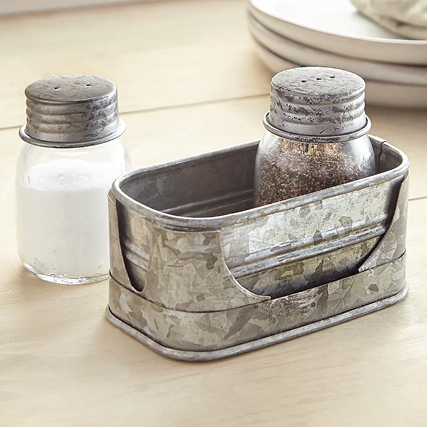 Galvanized Prairie Salt & Pepper Set