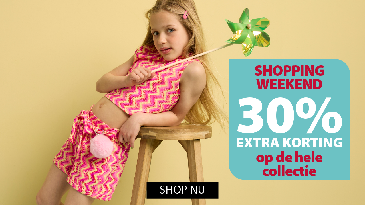 shop nu meisjes: 30% korting op alles