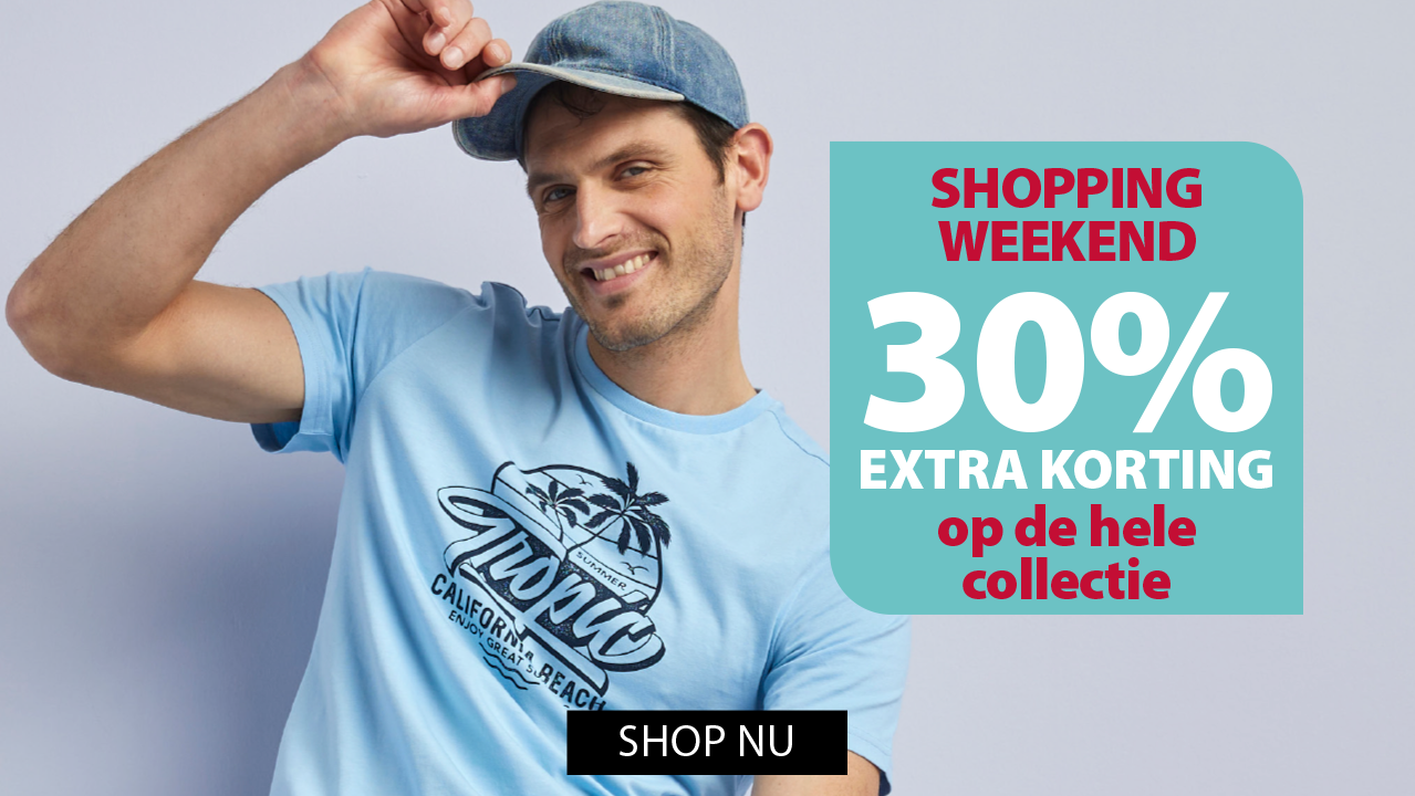 shop nu heren: 30% korting op alles