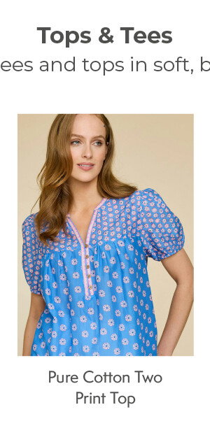 Pure Cotton Two Print Top