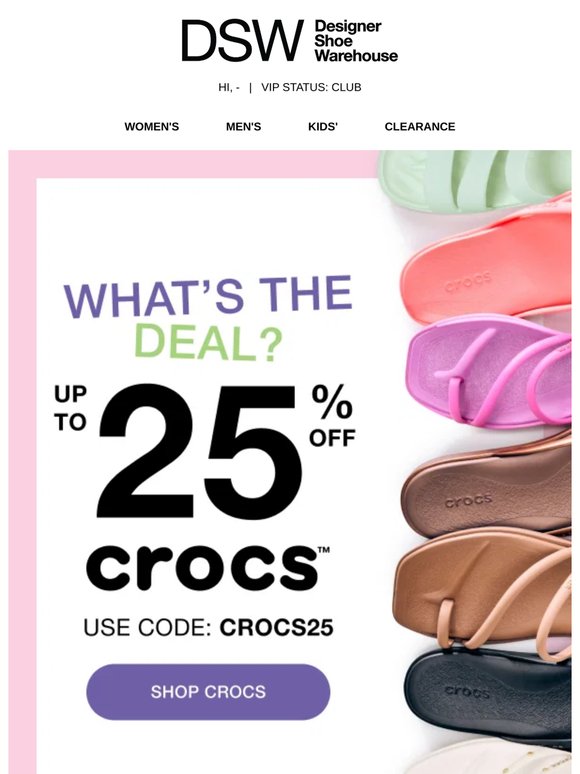 Crocs Up to 25% Off? Yes Please 😍