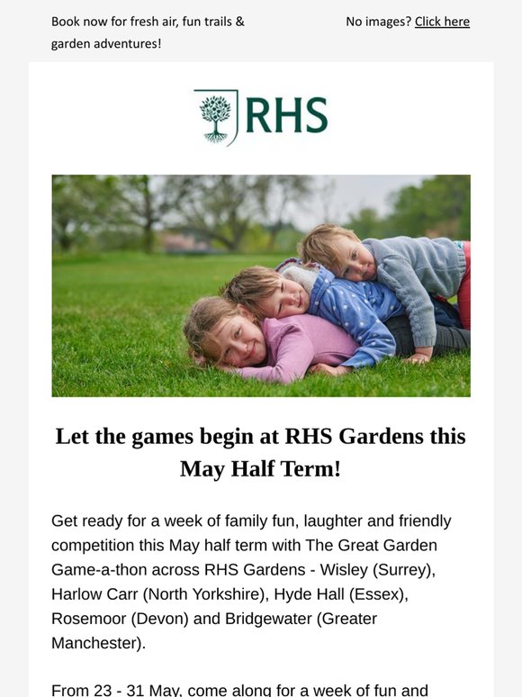🌼 Half Term fun at RHS Gardens