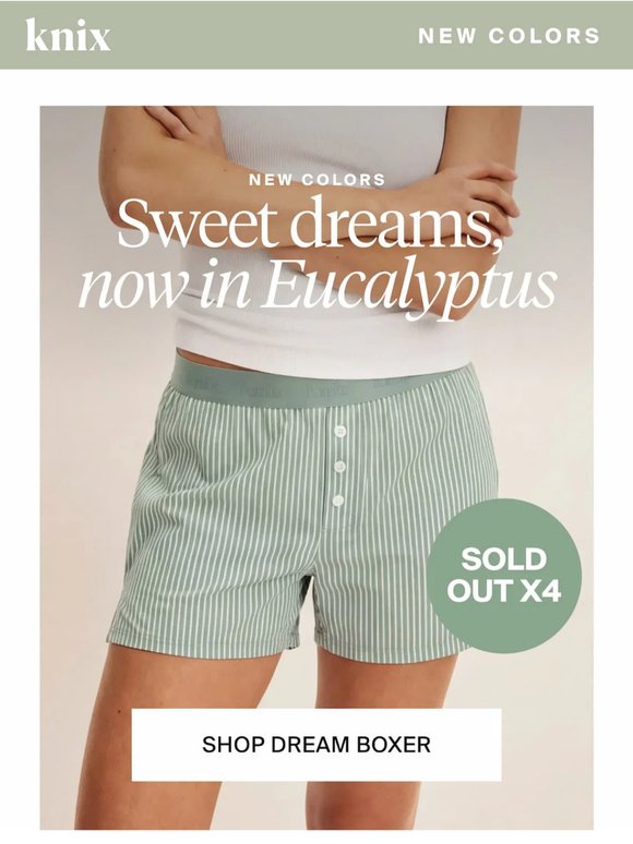 RESTOCKED: Our bestselling Period PJ short in a brand NEW hue. 🌿