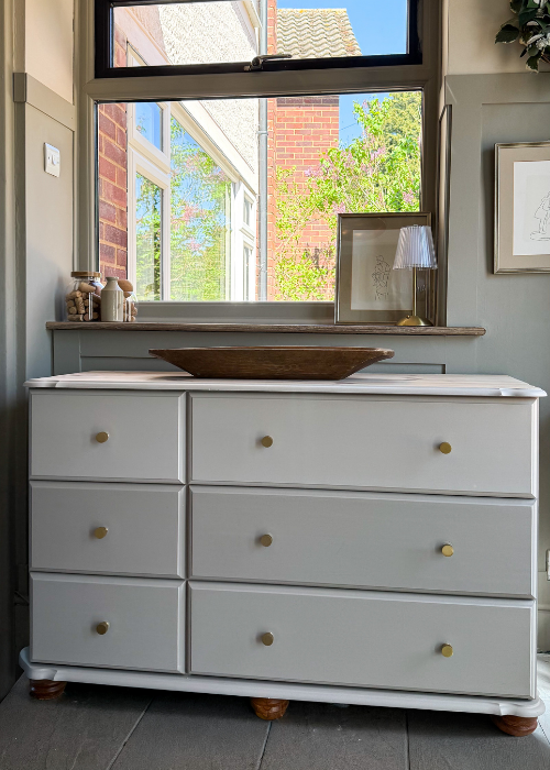 An image of a restored pine dresser
