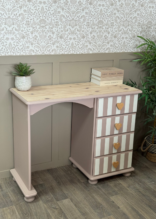 An image of a restored pine desk