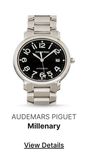 Pre-Owned Audemars Piguet Millenary Black Arabic Dial