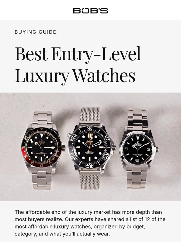 12 Best Entry-Level Luxury Watches
