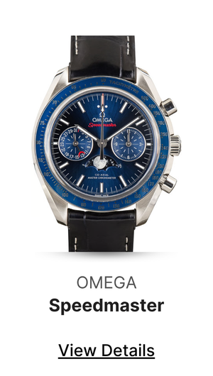 Pre-Owned Omega Speedmaster Moonphase Blue Chronograph Dial