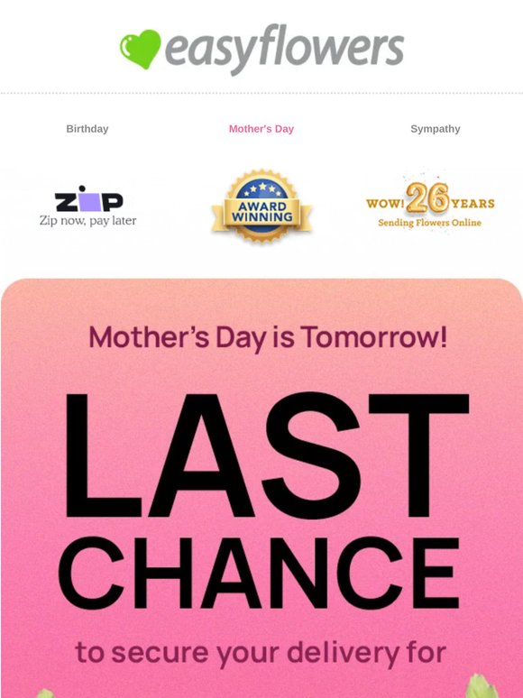 🌸 LAST CHANCE to Secure Mum's Delivery! 🌸