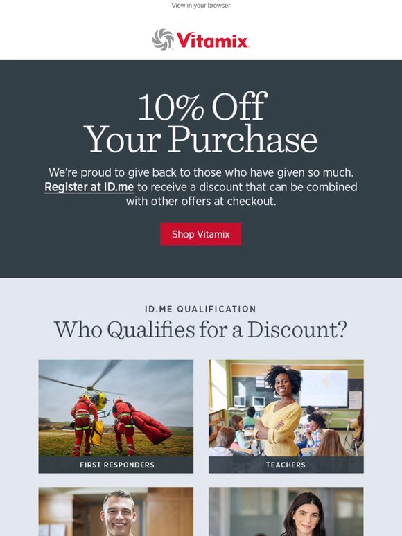 10% Off for Those Who Serve