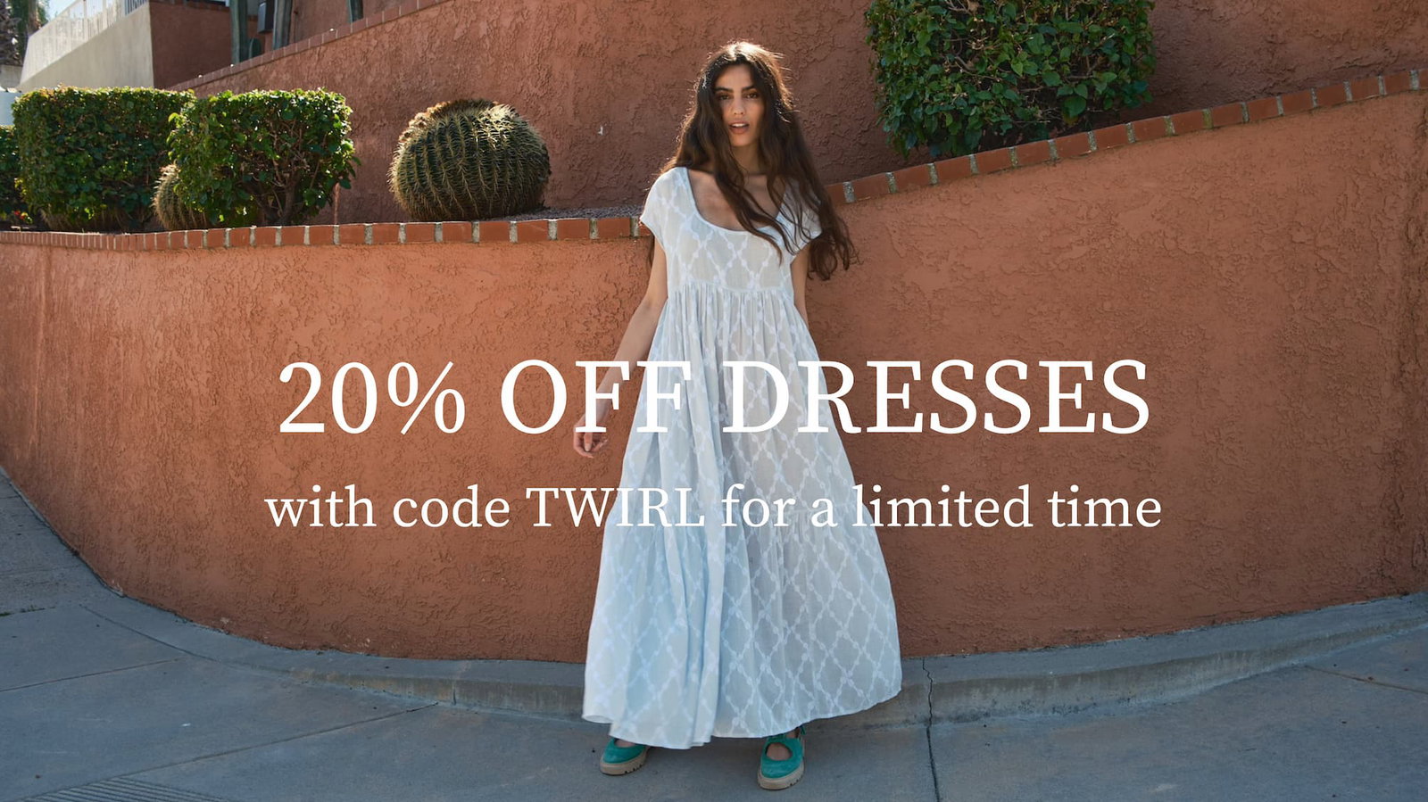20% off dresses with code TWIRL