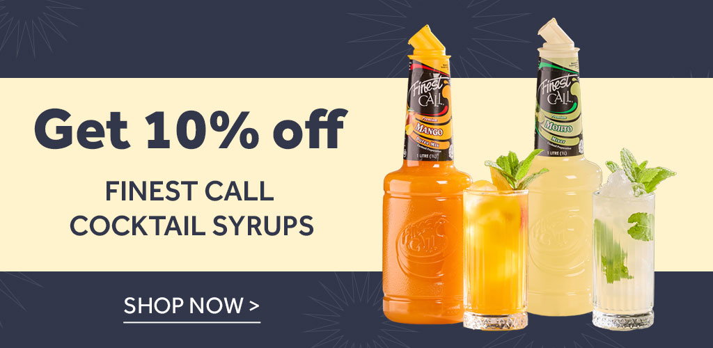 Get 10% off finest call cocktail sytups - shop now